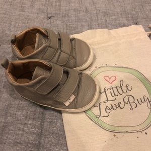 Littlelovebug leather weatherproof soft sole shoes
